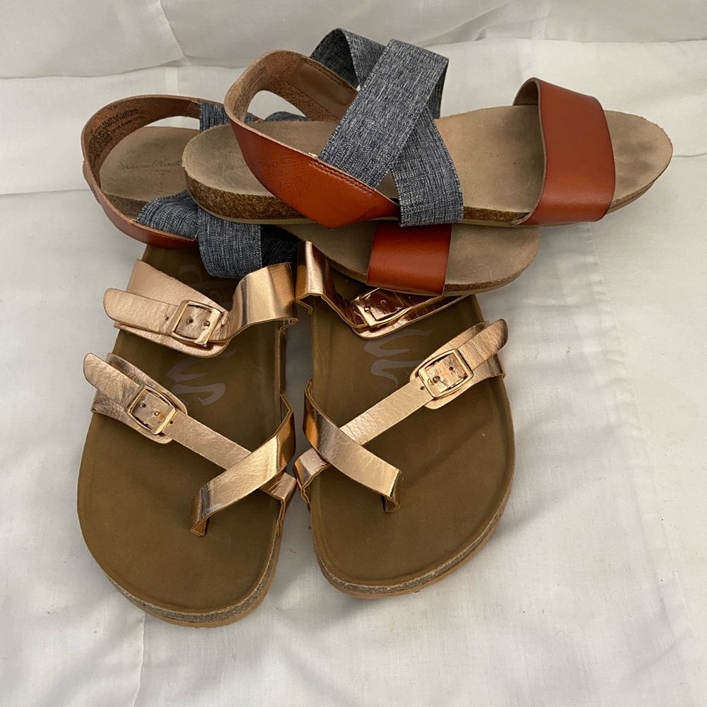 Two pair of sandals
